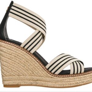 Tory Burch Frieda Espadrilles Wedges Size 7